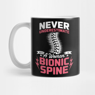 Bionic Spine Surgery Survivor Back Spinal Fusion Recovery Mug