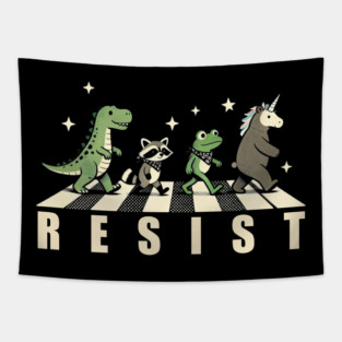 Resist-Frog Tapestry