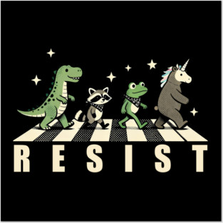 Resist-Frog Posters and Art