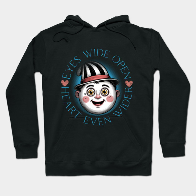 Eyes Wide Open Heart Even Wider Hoodie by norhando