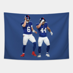 Cam Skattebo Jaxson Dart  New York Giants Tapestry