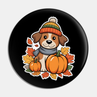 Autumn Fall Otterhound Dog Owner Thanksgiving Cozy Pin
