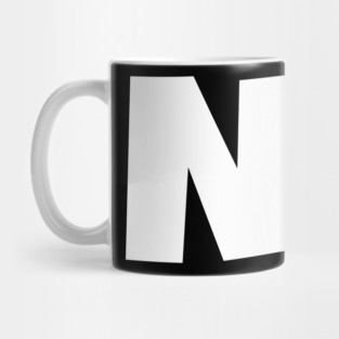 NO. Shirt- Sarcastic Refusal Funny Anti-Social | sarcastic refusal,funny introvert apparel, anti-social humor, novelty quote tee, just say no, text, hilarious rejection, attitude statement Mug