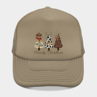 Howdy Christmas Western Cowboy Christmas Trees Hat