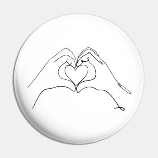 Line art Love Pin