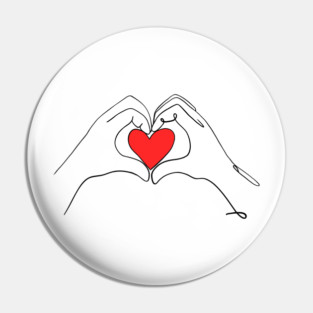 lineart love Pin