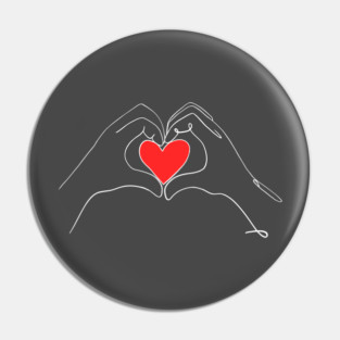 line artwork heart Pin