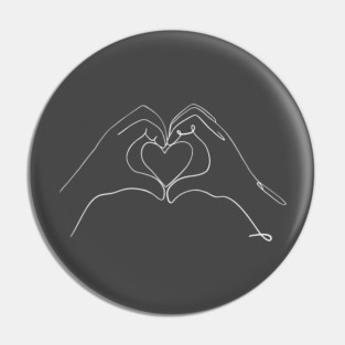 line artwork heart Pin