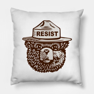 Smokey The Bear Resist Pillow