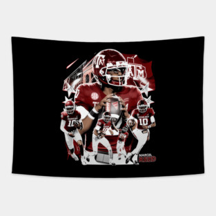Marcel Reed College Football Team Flag Illustration Tapestry