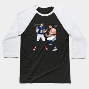 Cam Skattebo & Jaxson Dart Aura Baseball T-Shirt