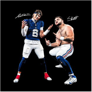 Cam Skattebo & Jaxson Dart Aura Posters and Art