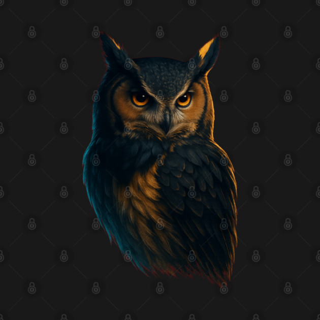 Majestic Owl Artwork – Realistic Bird Animal Art for Nature Lovers by mathilde_artworks