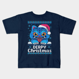 Derpy tiger ugly christmas sweater Kids T-Shirt