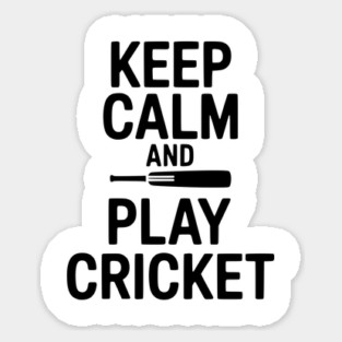 Keep Calm and Play Cricket Magnet