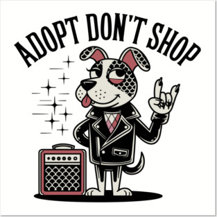 Punk Rock Rescue - Adopt Don't Shop Dog Posters and Art