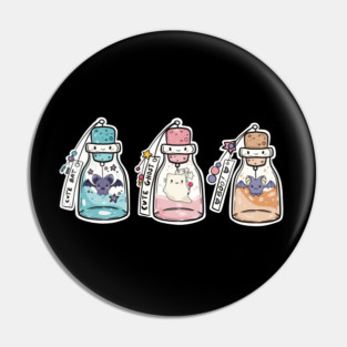 Magic Potions, Spooky Alchemy, Potion Master, Mystical Potion Master, Bat the Potion Pin