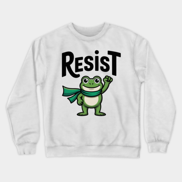 Portland-Frog Crewneck Sweatshirt by Creatifly Graphic Tees