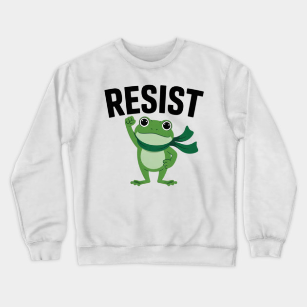 Portland-Frog Crewneck Sweatshirt by Creatifly Graphic Tees
