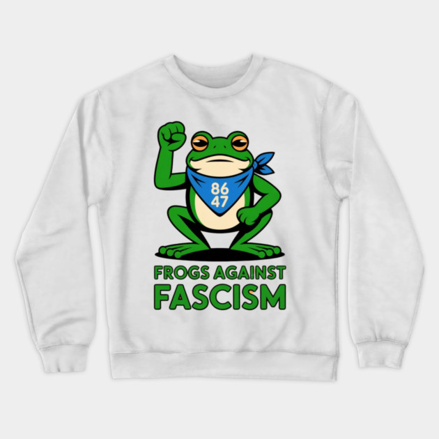 Portland-Frog Crewneck Sweatshirt by Creatifly Graphic Tees
