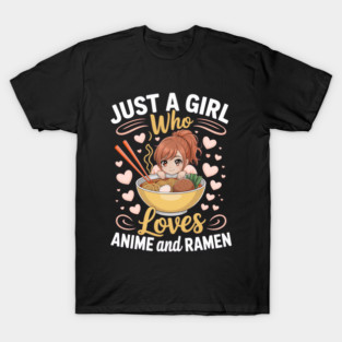 Just A Girl Who Loves Ramen And Sketching Japan T-Shirt