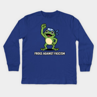 Portland-Frog Kids Long Sleeve T-Shirt