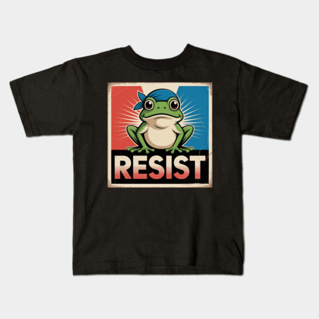 Portland-Frog Kids T-Shirt by Creatifly Graphic Tees