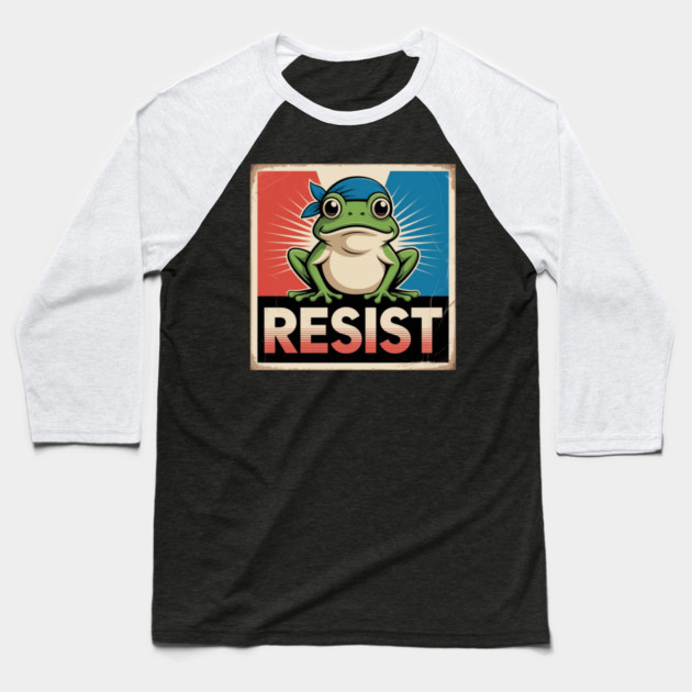 Portland-Frog Baseball T-Shirt by Creatifly Graphic Tees