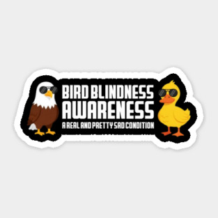 Bird Blindness Awareness Sticker