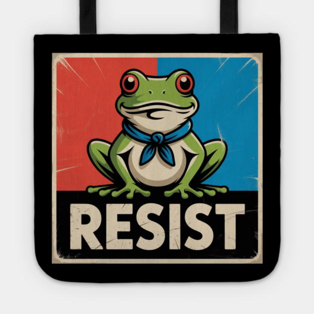 Portland-Frog Tote by Creatifly Graphic Tees