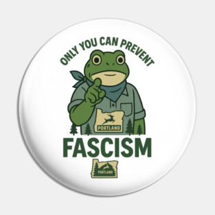 Portland-Frog Pin