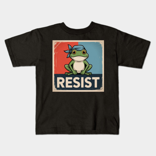 Portland-Frog Kids T-Shirt by Creatifly Graphic Tees