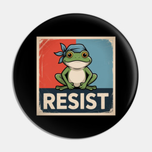 Portland-Frog Pin
