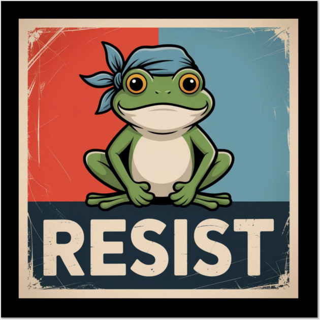 Portland-Frog Wall Art by Creatifly Graphic Tees