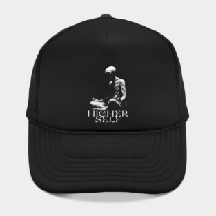 HIGHER SELF, Meditating Alien Extraterrestrial, UFO, UAP, Meditation, spiritual soul Hat