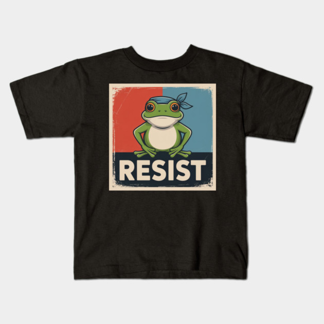 Portland-Frog Kids T-Shirt by Creatifly Graphic Tees