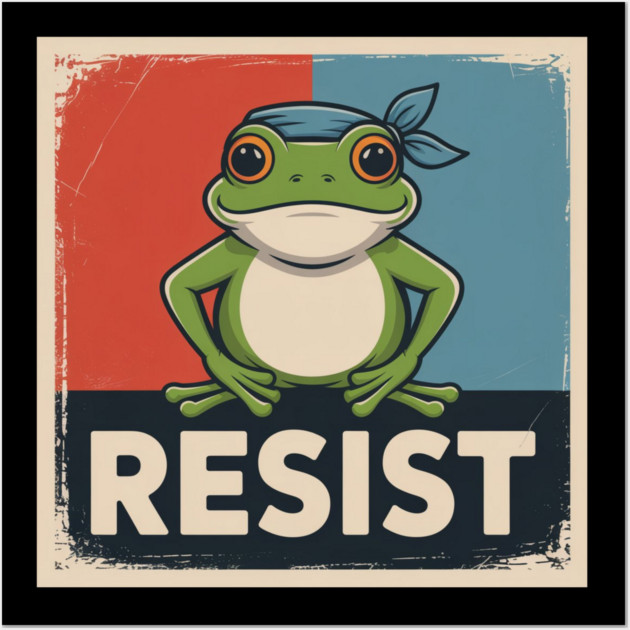 Portland-Frog Wall Art by Creatifly Graphic Tees