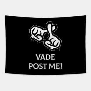Vade Post Me! (Cross / Bible / Religion / NEG / 2C) Tapestry