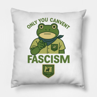 Portland-Frog-Protest Pillow