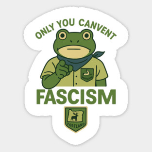 Portland-Frog-Protest Sticker