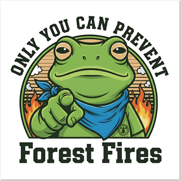Only You Can Prevent Fascism – Political Frog Portland Wall Art by ArtistTee ⭐⭐⭐⭐⭐