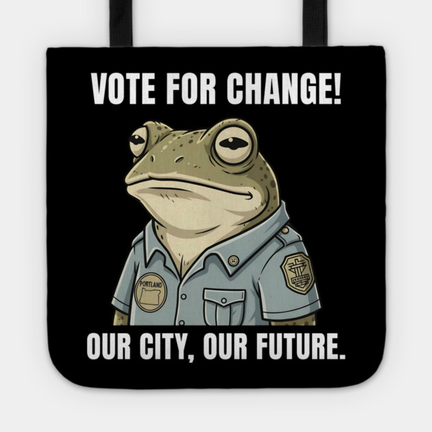 Portland Frog - Antifa Frog - Anti fascist - Anti fascism - Oregon - Wildlife frog Tote by ArtistTee ⭐⭐⭐⭐⭐