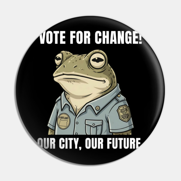 Portland Frog - Antifa Frog - Anti fascist - Anti fascism - Oregon - Wildlife frog Pin by ArtistTee ⭐⭐⭐⭐⭐