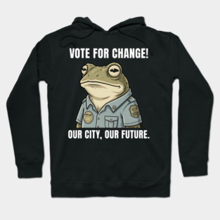 Portland Frog - Antifa Frog - Anti fascist - Anti fascism - Oregon - Wildlife frog Hoodie