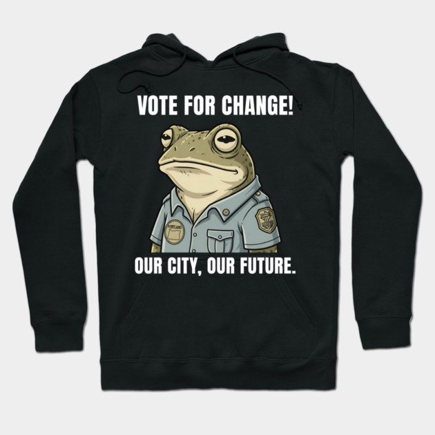 Portland Frog - Antifa Frog - Anti fascist - Anti fascism - Oregon - Wildlife frog Hoodie by ArtistTee ⭐⭐⭐⭐⭐