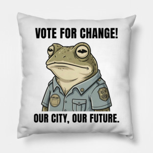 Portland-Frog Pillow