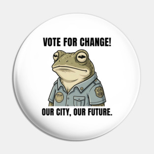 Portland-Frog Pin