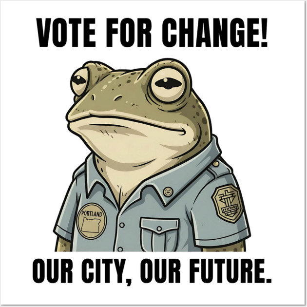 Portland-Frog Wall Art by ArtistTee ⭐⭐⭐⭐⭐
