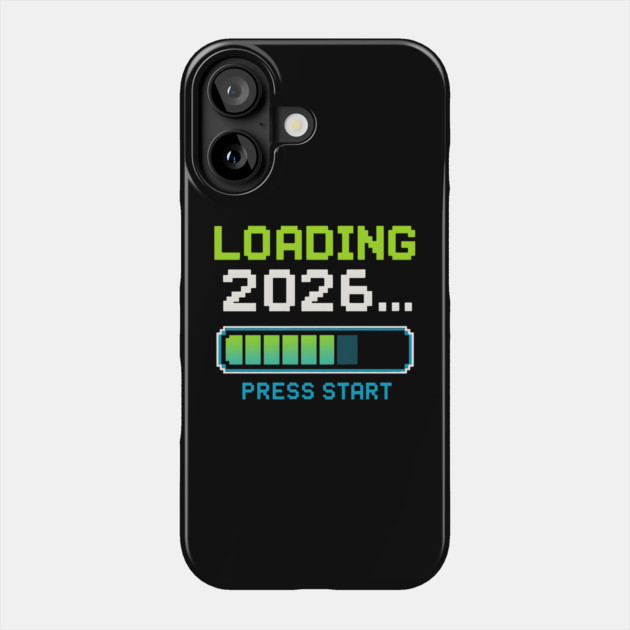 Loading 2026 Press Start Pixel Gaming Graphic Phone Case by MakerMind8.2