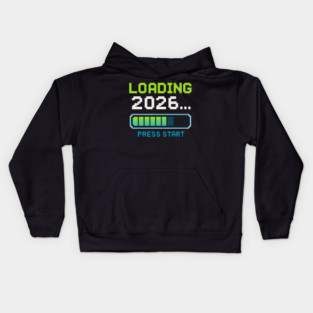 Loading 2026 Press Start Pixel Gaming Graphic Kids Hoodie